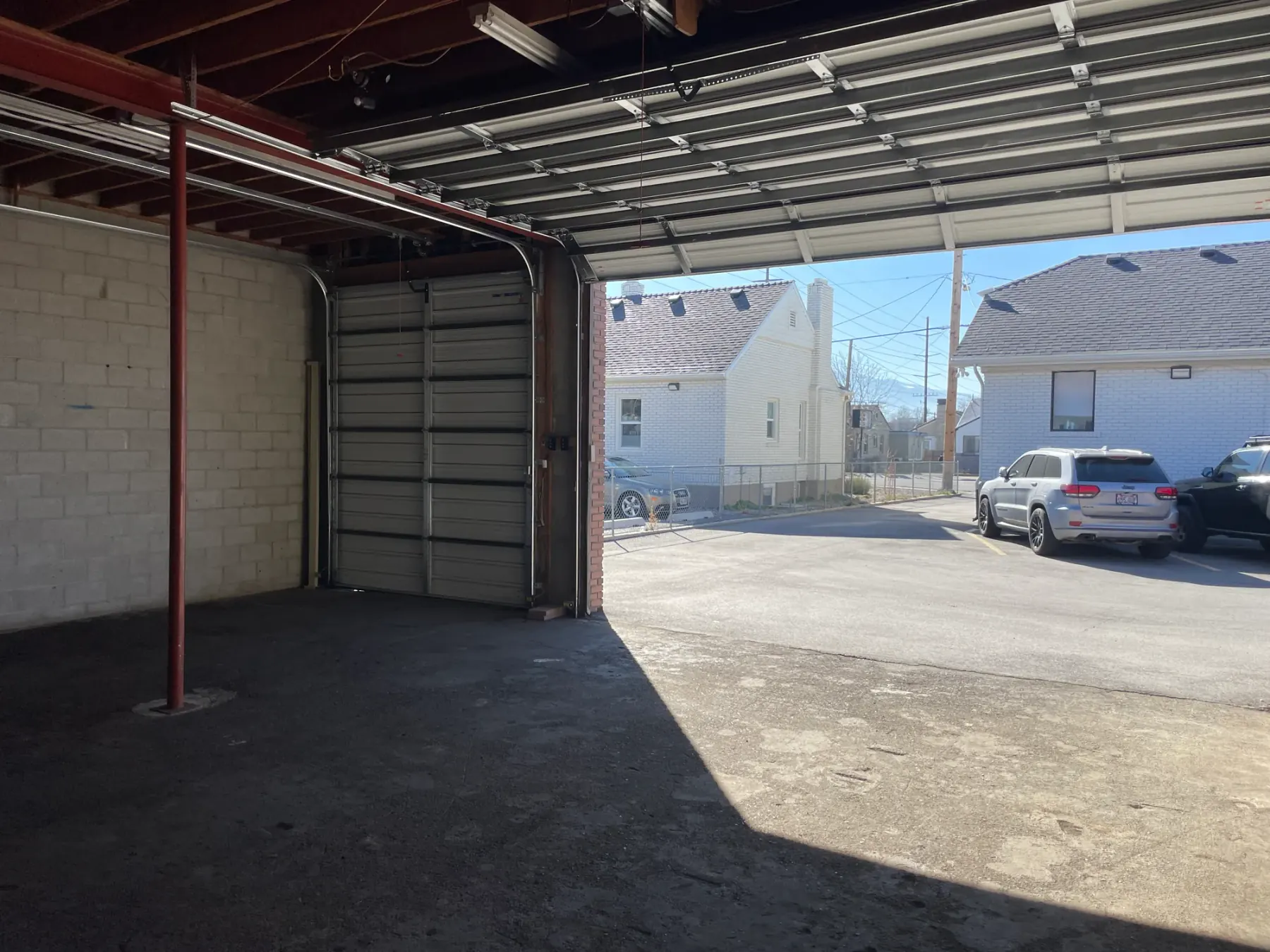 Warehouse bay with grade level door at 1063 E 3300 S, Millcreek