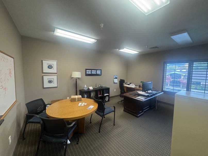 Private office with meeting table at 189 East Fort Union Boulevard in Midvale