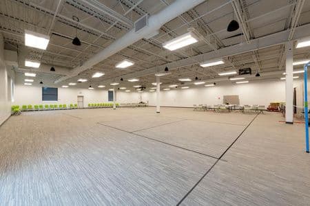 Large open floor with high ceilings at 2121 North 550 West in Provo