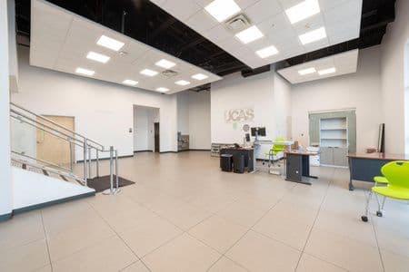 Open office area at 2121 North 550 West in Provo