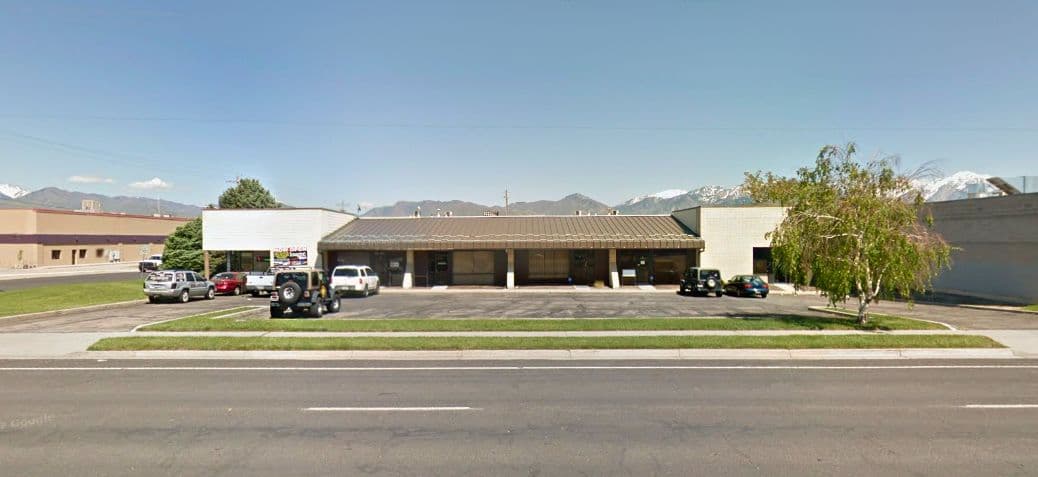Flex building with mountain backdrop at 2381 South 2700 West in West Valley City