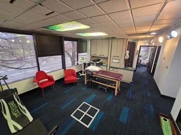 Open treatment area with windows at 279 East 5900 South in Murray