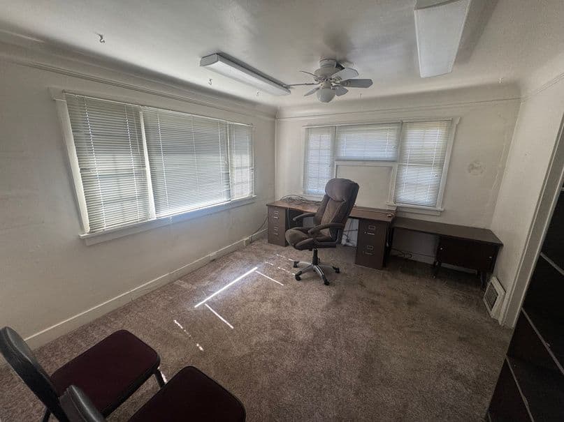 Upstairs room with ceiling fan at 3732 South 900 East in Millcreek