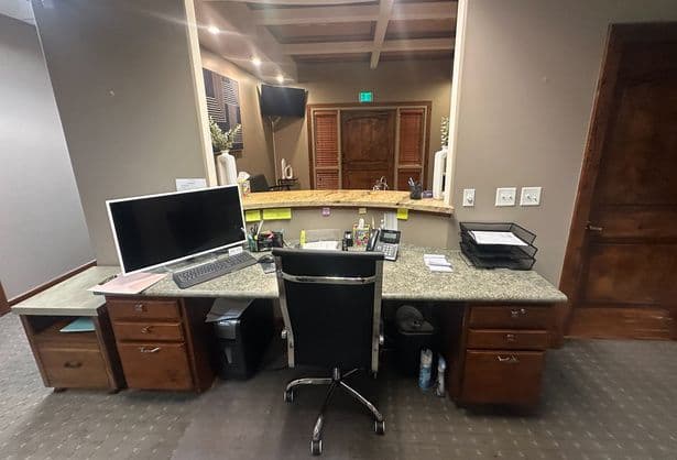 Workstation with monitors at 4465 South 900 East in Millcreek