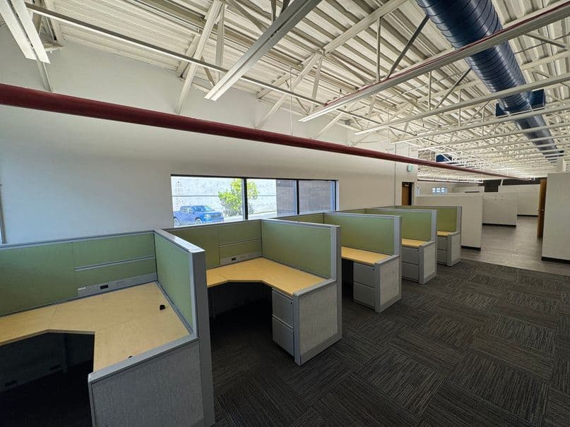 Open office with cubicles at 5263 South Commerce Drive in Murray