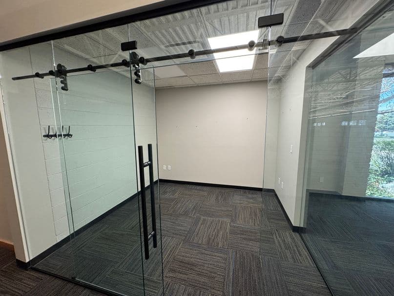 Glass walled office at 5263 South Commerce Drive in Murray