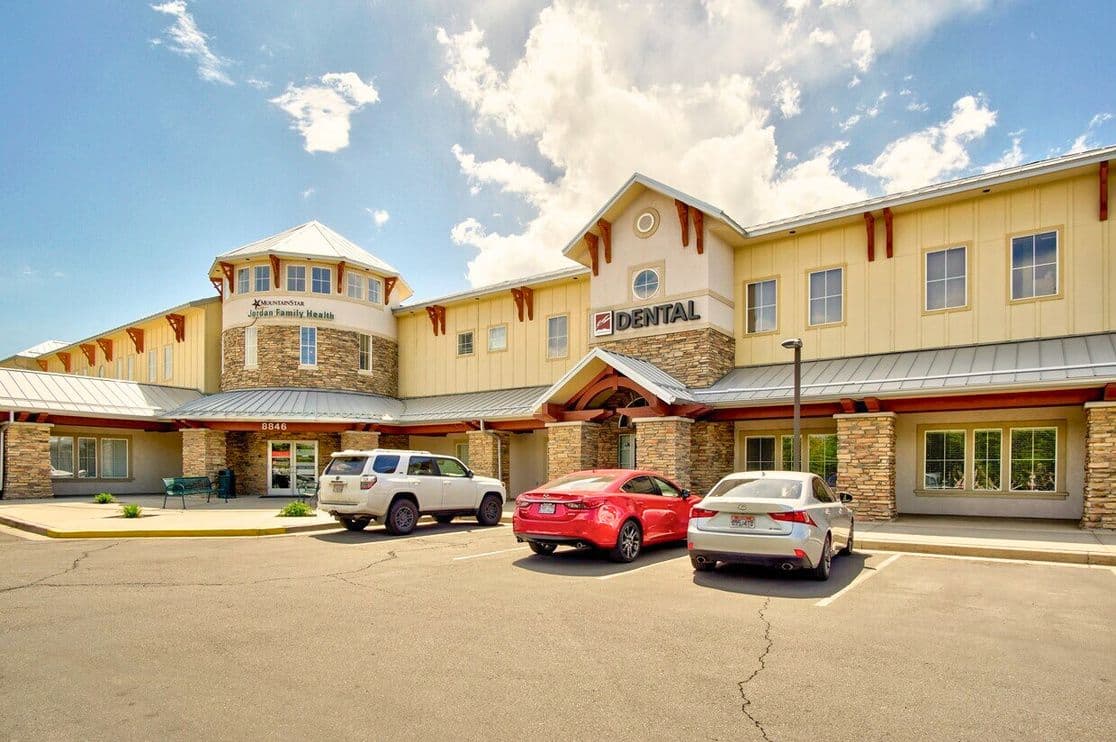 Two story office building at 8846 South Redwood Road in West Jordan