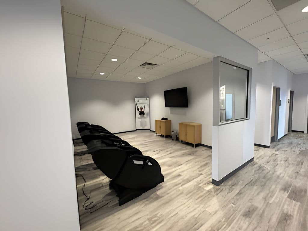 Lounge with recliners at 8860 South Redwood Road in West Jordan